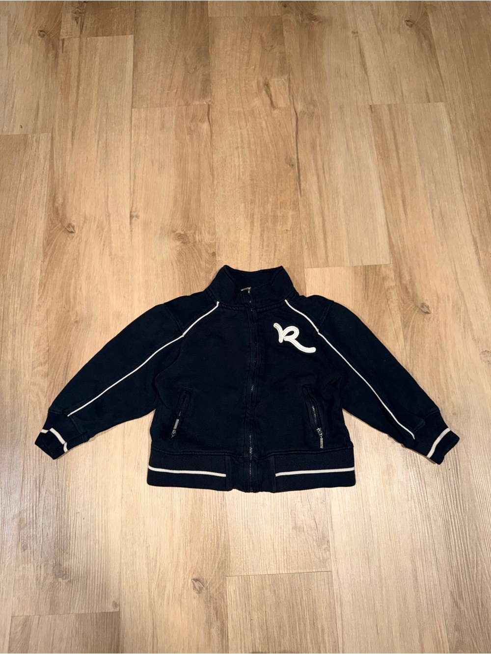 Rocawear Black Kids Zip Jacket with White Trim